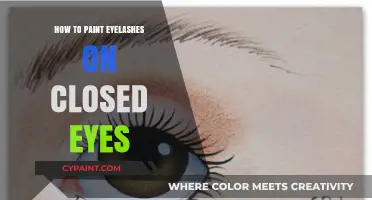 Mastering Realistic Eyelash Art: Painting Closed Eyes with Precision