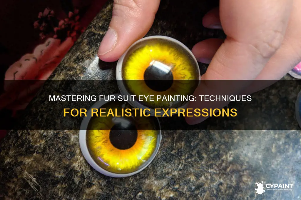 how to paint eyes for fur suit