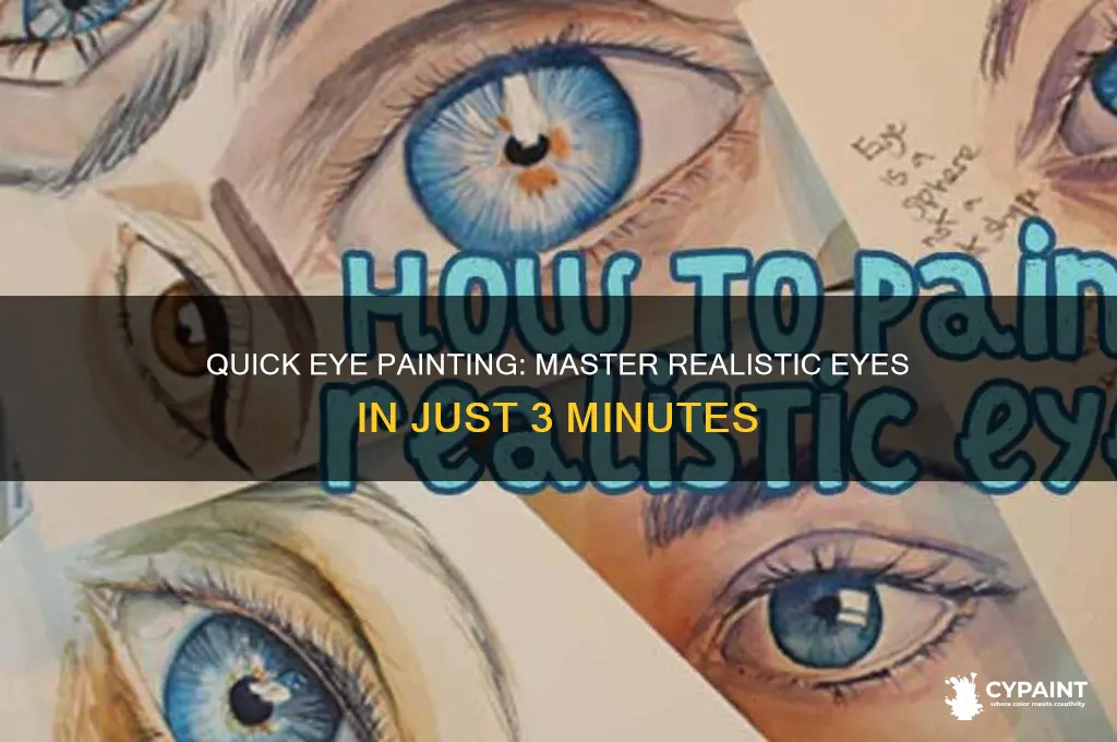 how to paint eyes in 3 minutes