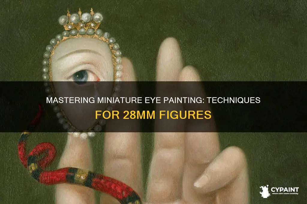 how to paint eyes on 28mm miniatures