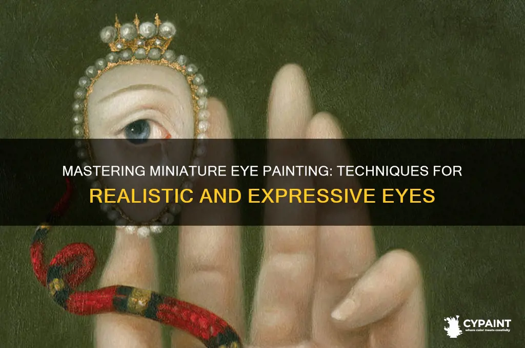 how to paint eyes on a miniature