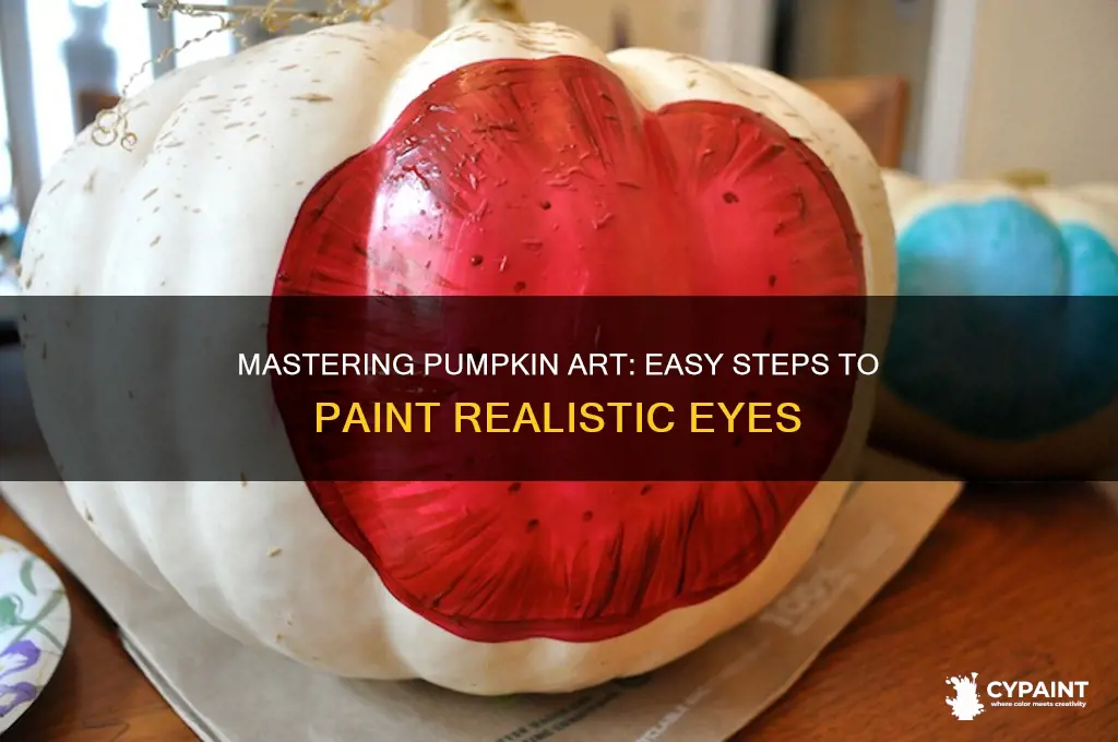 how to paint eyes on a pumpkin