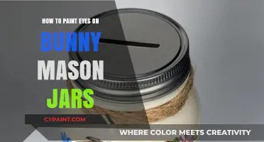 Adorable DIY: Painting Eyes on Bunny Mason Jars for Easter