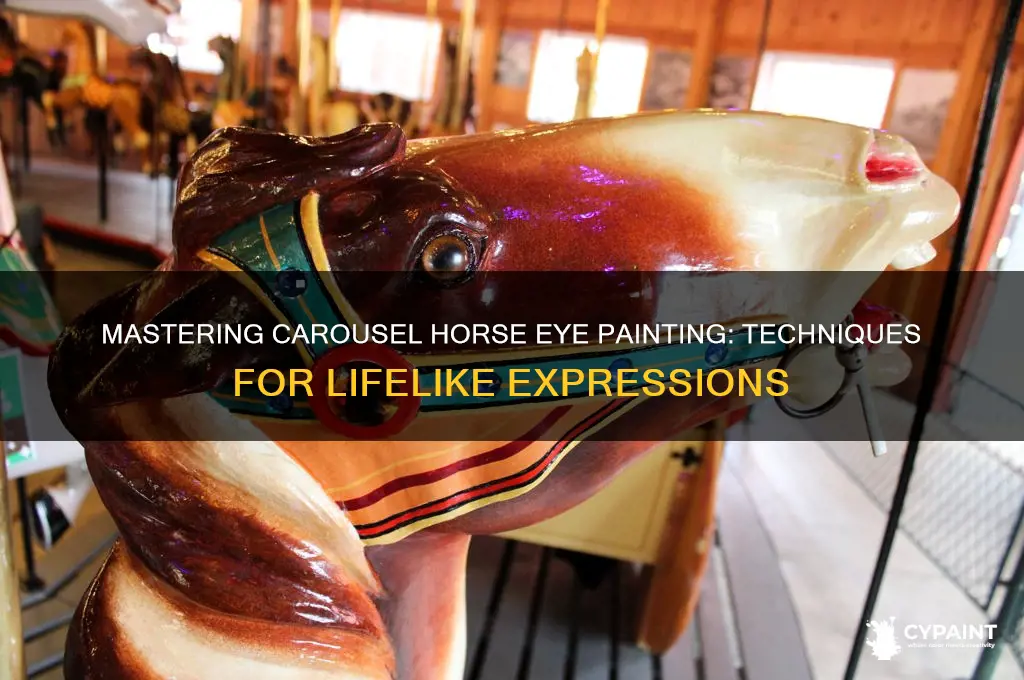 how to paint eyes on carousel horses