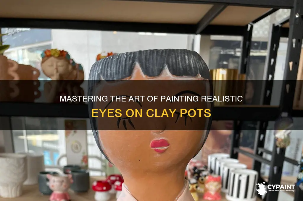 how to paint eyes on clay pots