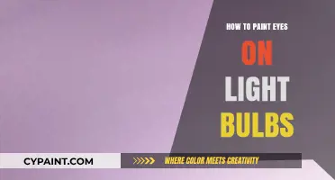Creative Light Bulb Art: Mastering the Technique of Painting Realistic Eyes