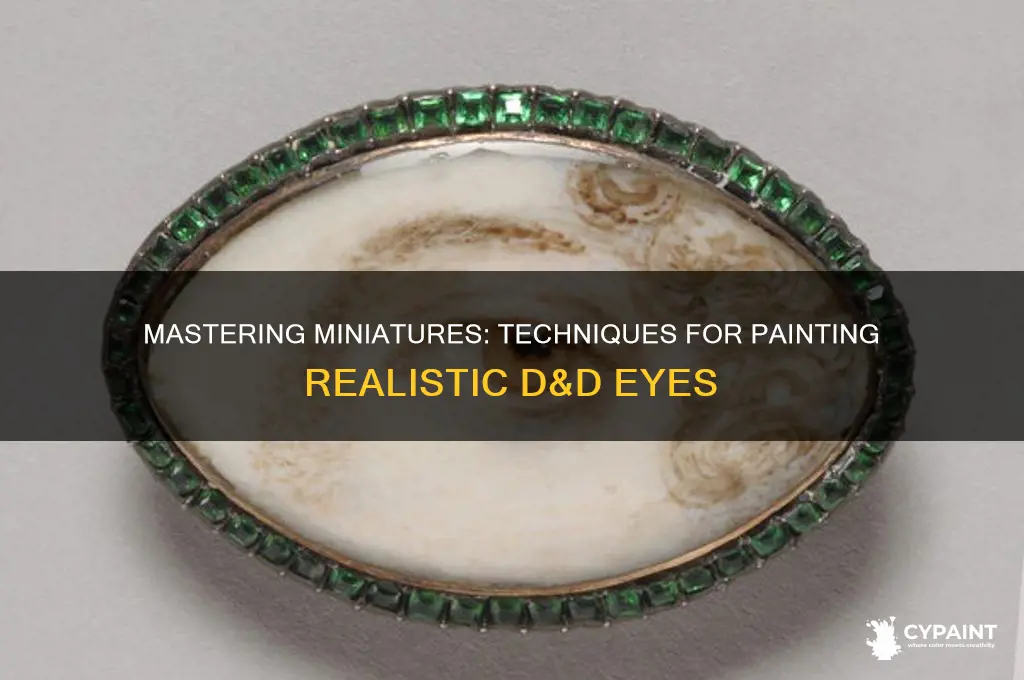 how to paint eyes on minis d&d