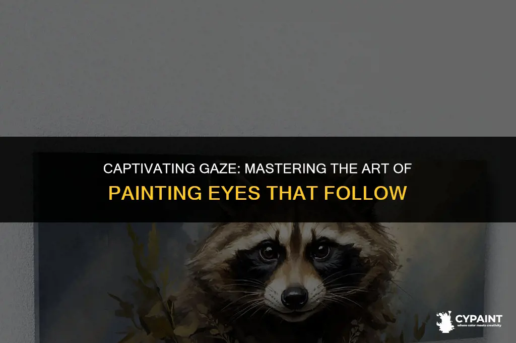 how to paint eyes that seem to follow the viewer
