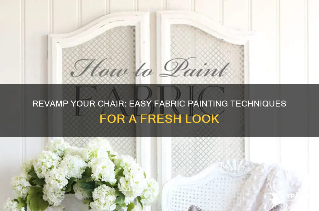 how to paint fabric on a chair