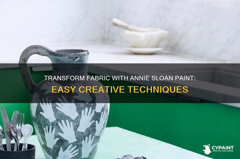 how to paint fabric with annie sloan paint