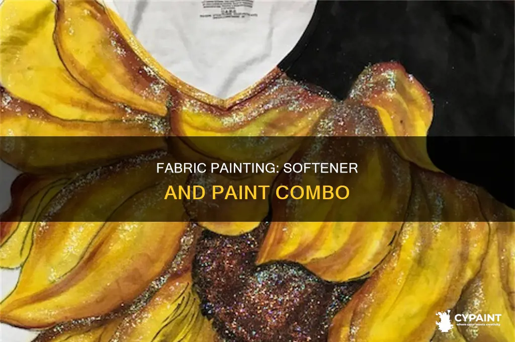 how to paint fabric with fabric softner and paint