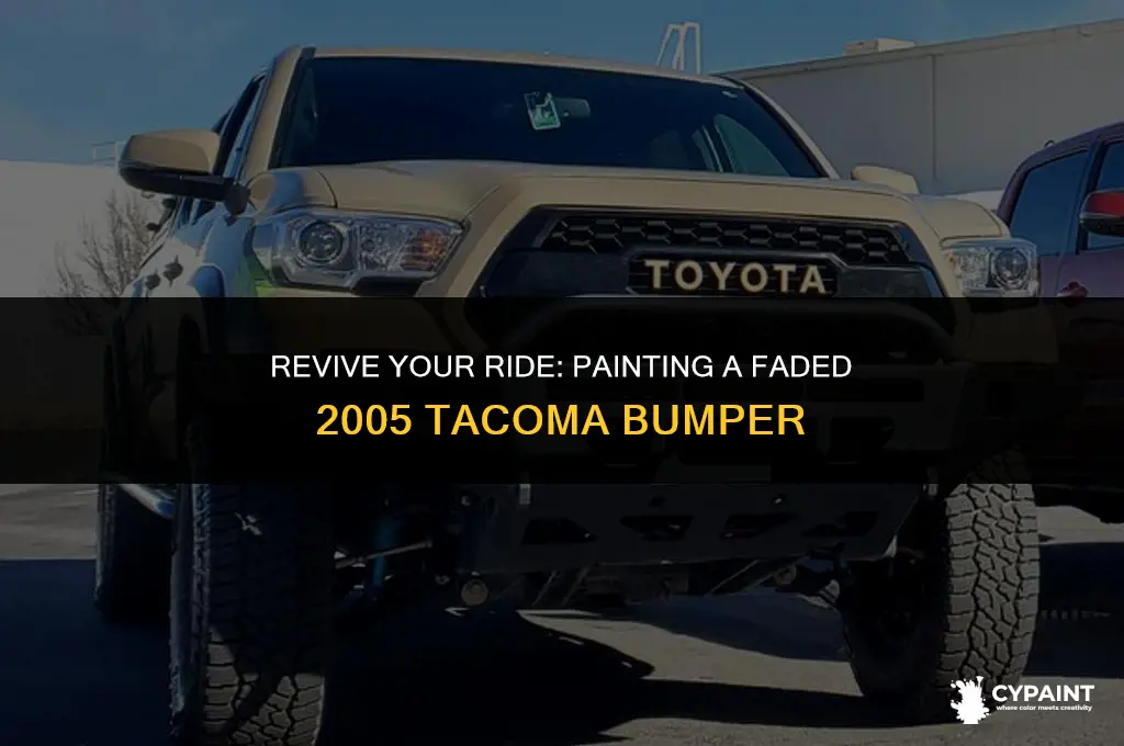 how to paint faded front bumper on a 2005 tacoma