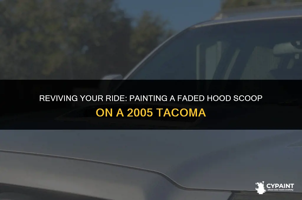 how to paint faded hood scoop on a 2005 tacoma