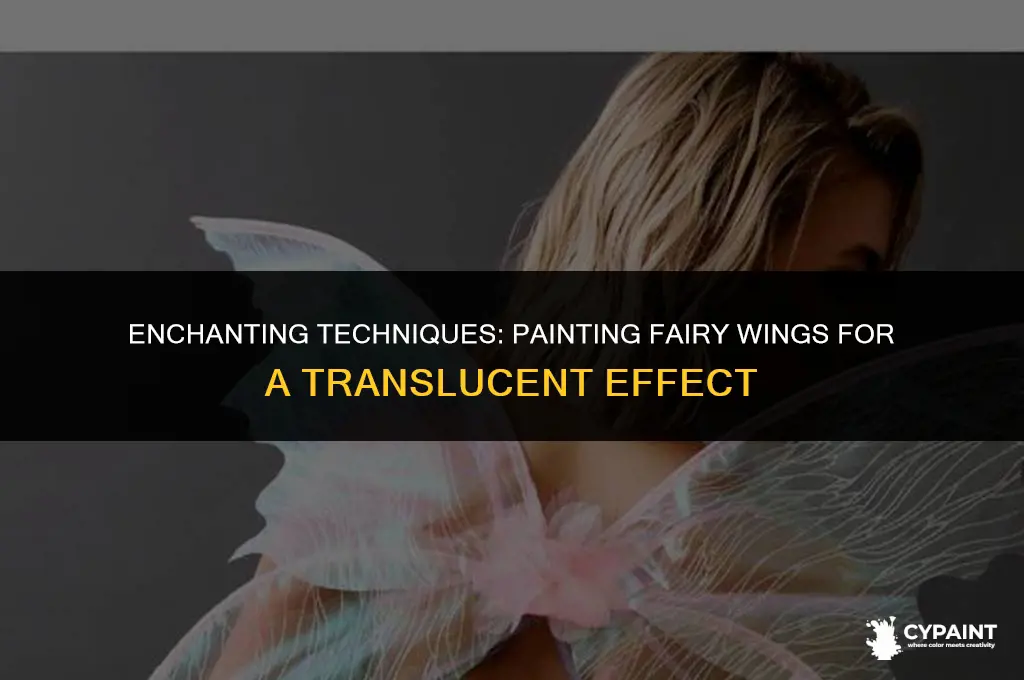 how to paint fairy wings so they look see through