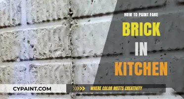 Transform Your Kitchen: Easy Steps to Paint Realistic Fake Brick Walls
