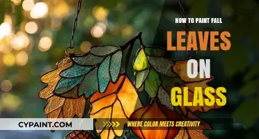 Autumn Artistry: Painting Vibrant Fall Leaves on Glass Surfaces