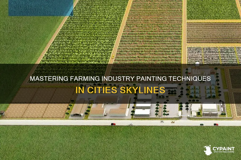 how to paint farming industry cities skylines