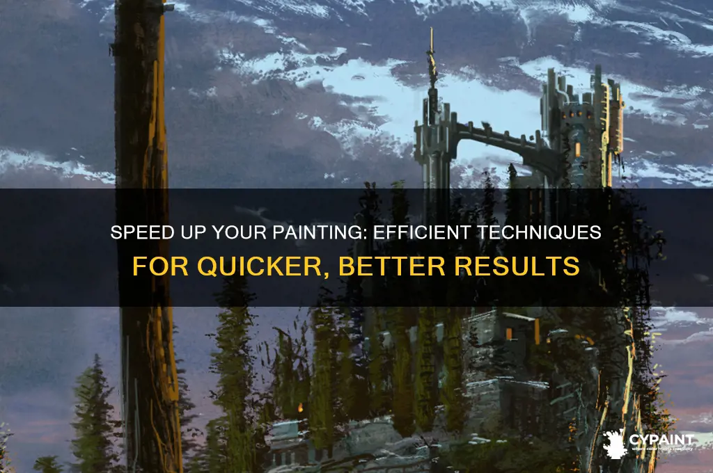 how to paint faster and more efficiently