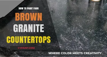 DIY Faux Brown Granite Countertops: Easy Painting Techniques for a Stunning Look