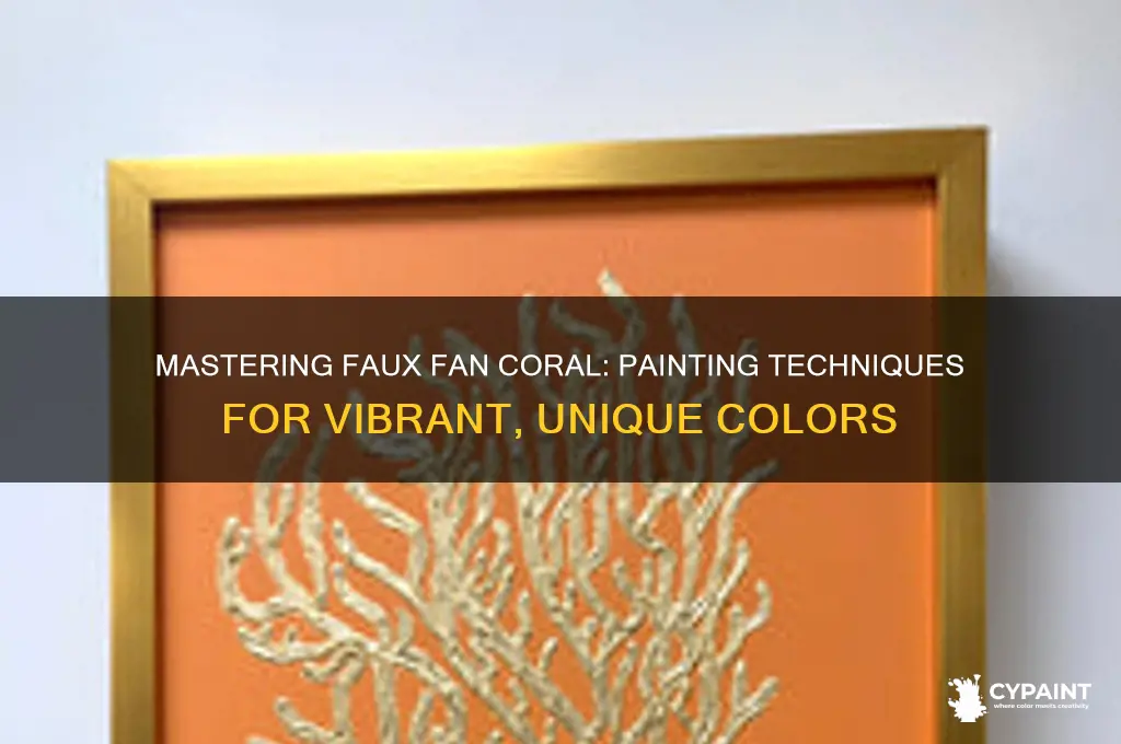 how to paint faux fan coral differentcolors