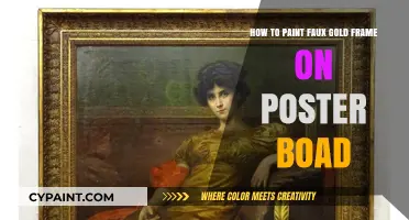 Create Luxurious Poster Frames with Faux Gold Paint