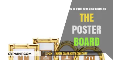 DIY Elegance: Crafting Faux Gold Frames on Poster Board