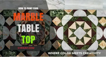 Master Faux Marble: Transform Your Table Top with Easy Painting Techniques