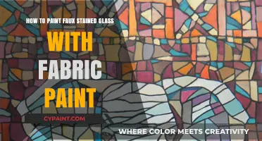 Fabric Paint Magic: Faux Stained Glass Art