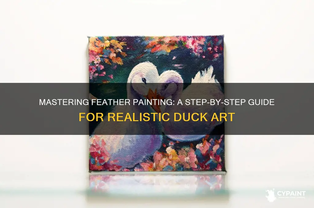 how to paint feathers on a duck