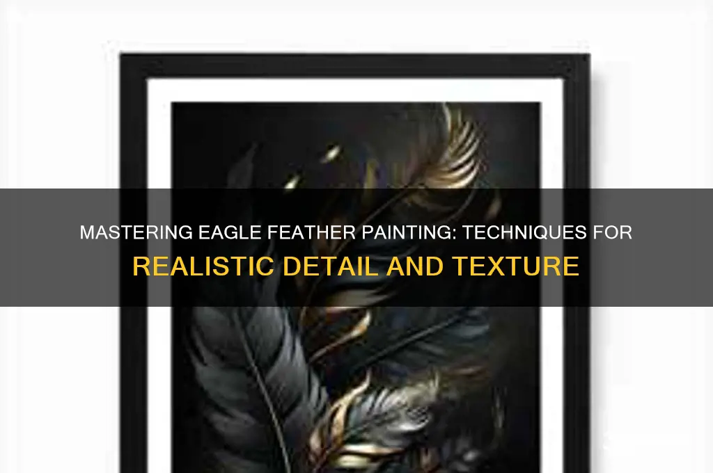 how to paint feathers on an eagle