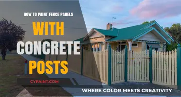 Painting Fence Panels with Concrete Posts: A Step-by-Step Guide