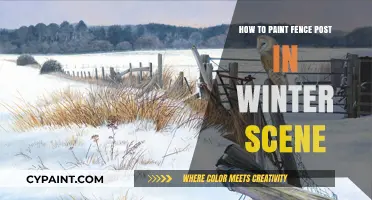 Winter Wonderland: Mastering Fence Post Painting in Snowy Landscapes