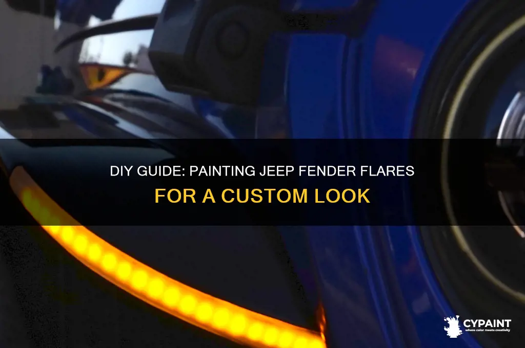 how to paint fender flares for a jeep