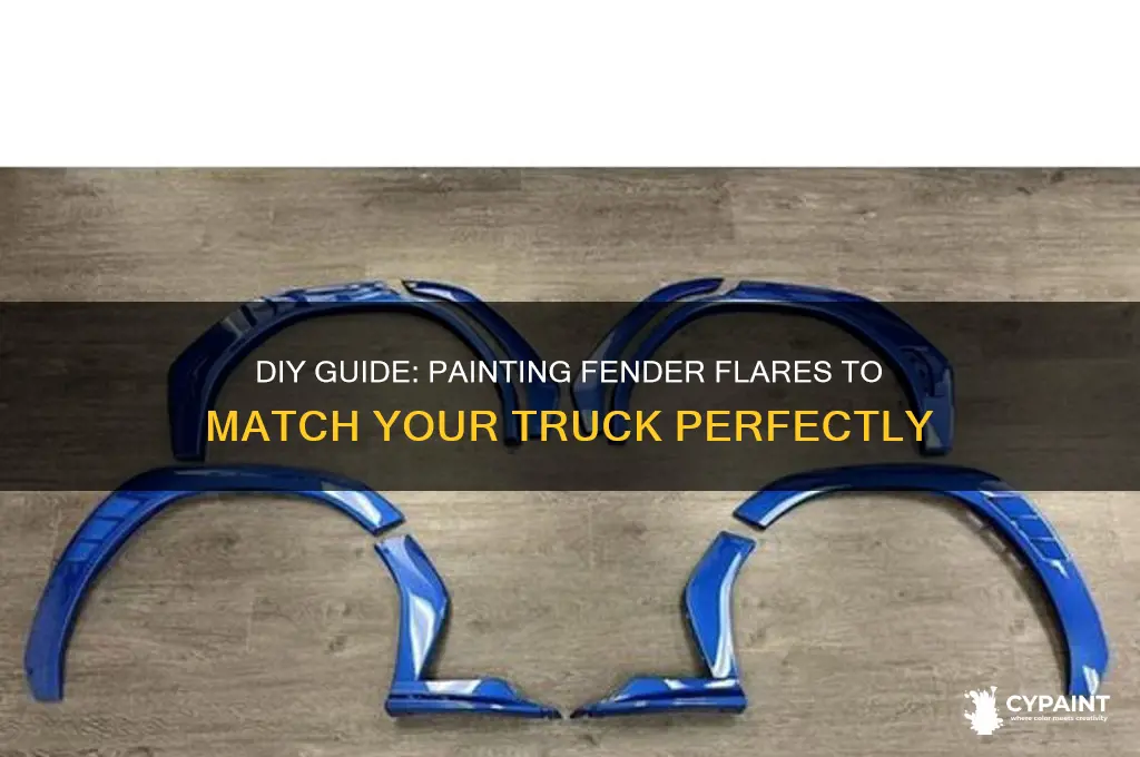 how to paint fender flares to match truck