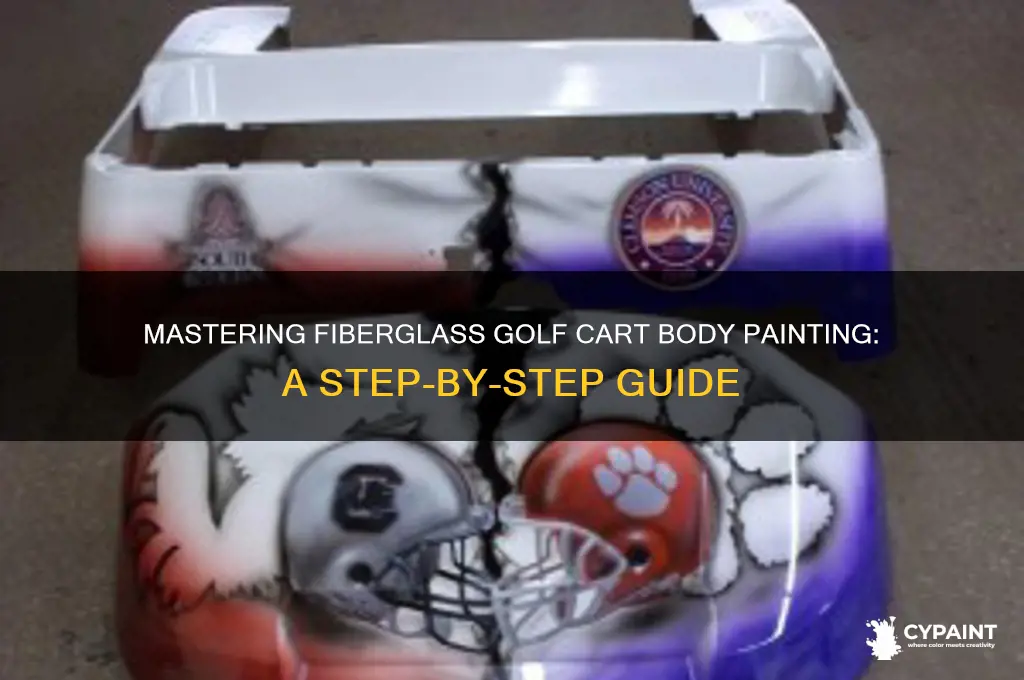 how to paint fiberglass golf cart body