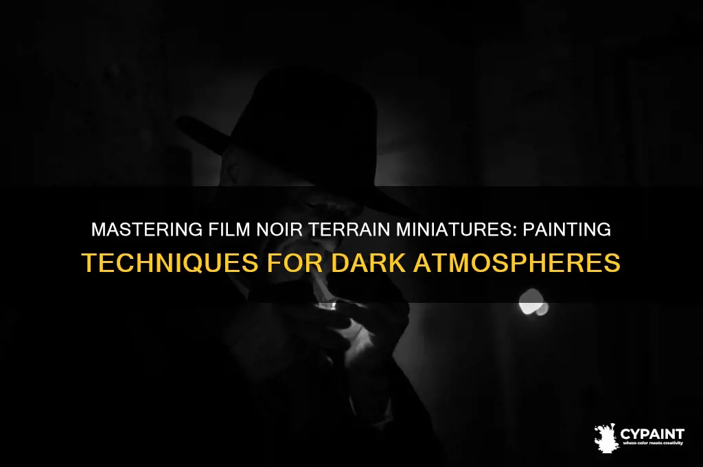 how to paint film noir terrain miniatures