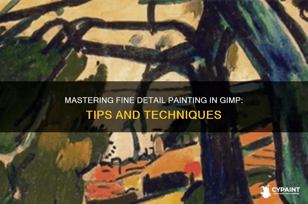 how to paint fine detail with gimp