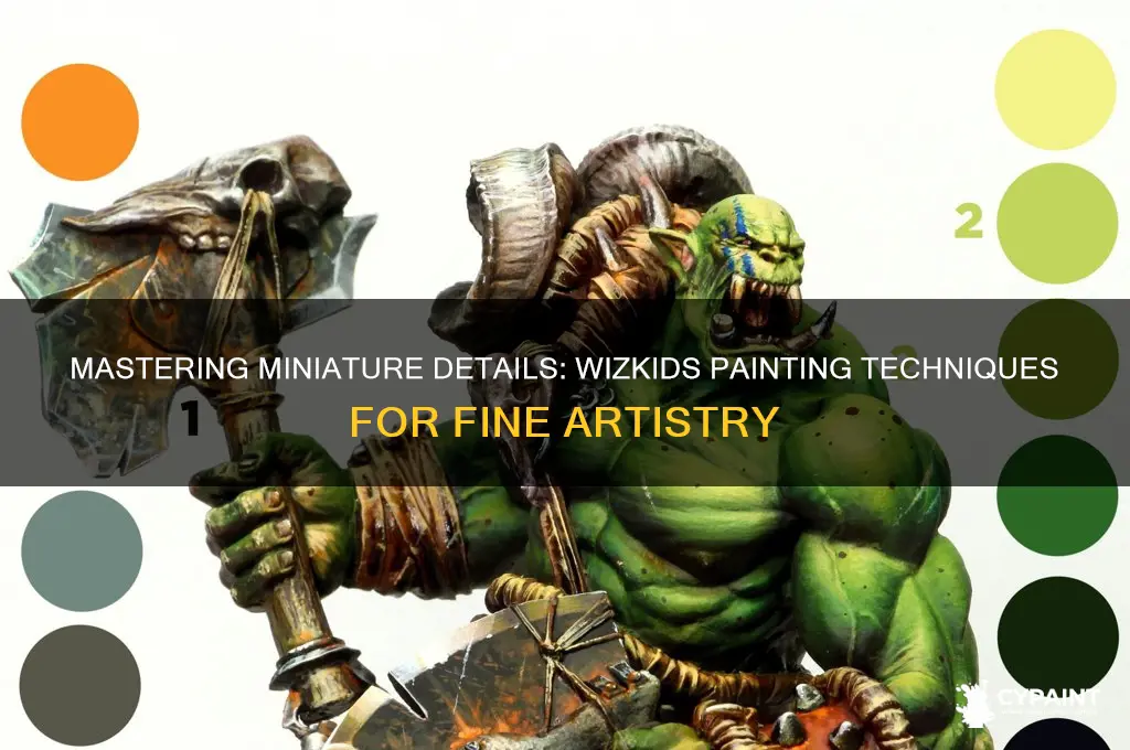 how to paint fine details on miniatures wizkids
