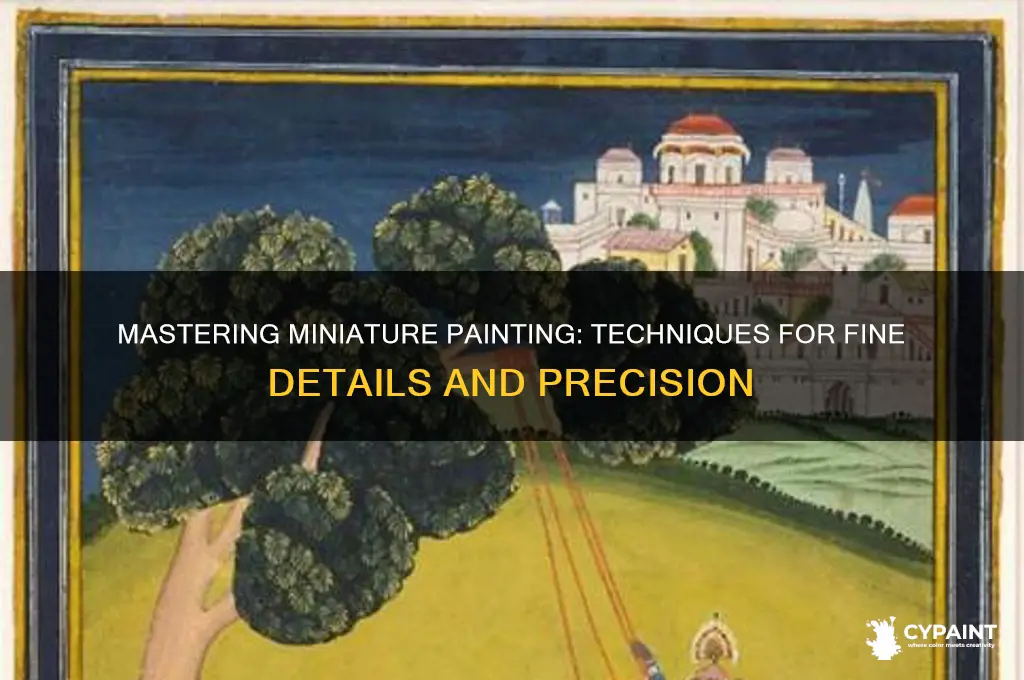 how to paint fine details on miniatures
