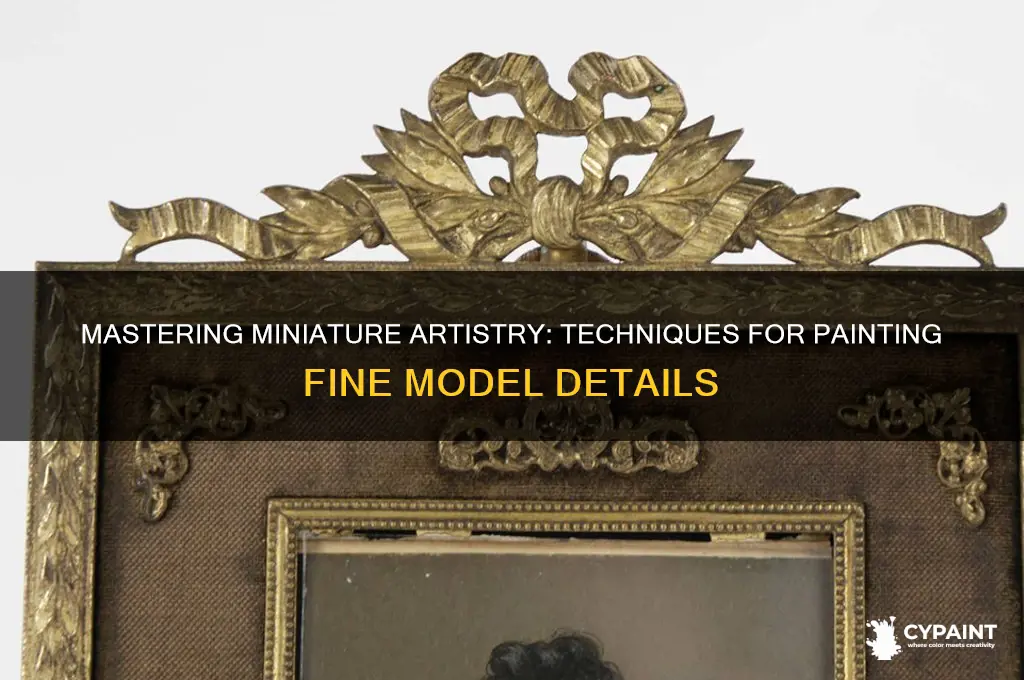how to paint fine details on models