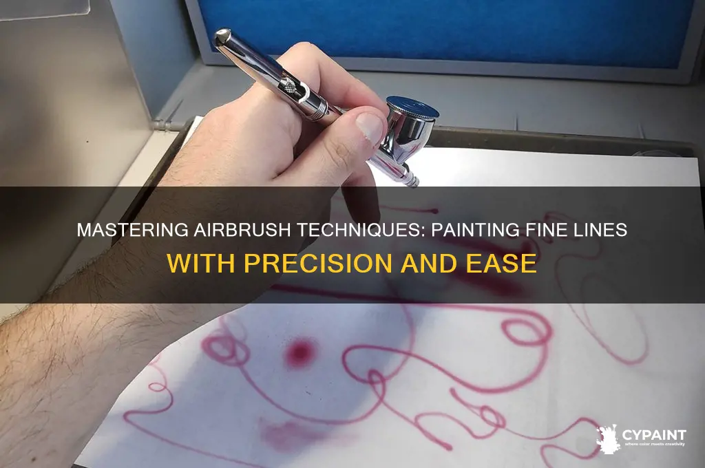 how to paint fine lines with airbrush