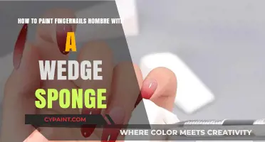 Master the Wedge Sponge Hombre Nail Art