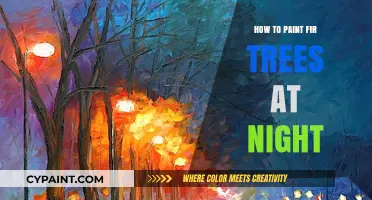 Mastering Nighttime Fir Tree Painting: Techniques for Capturing Darkness and Depth