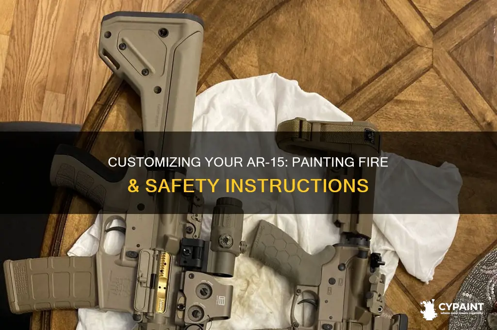 how to paint fire and safety on ar 15