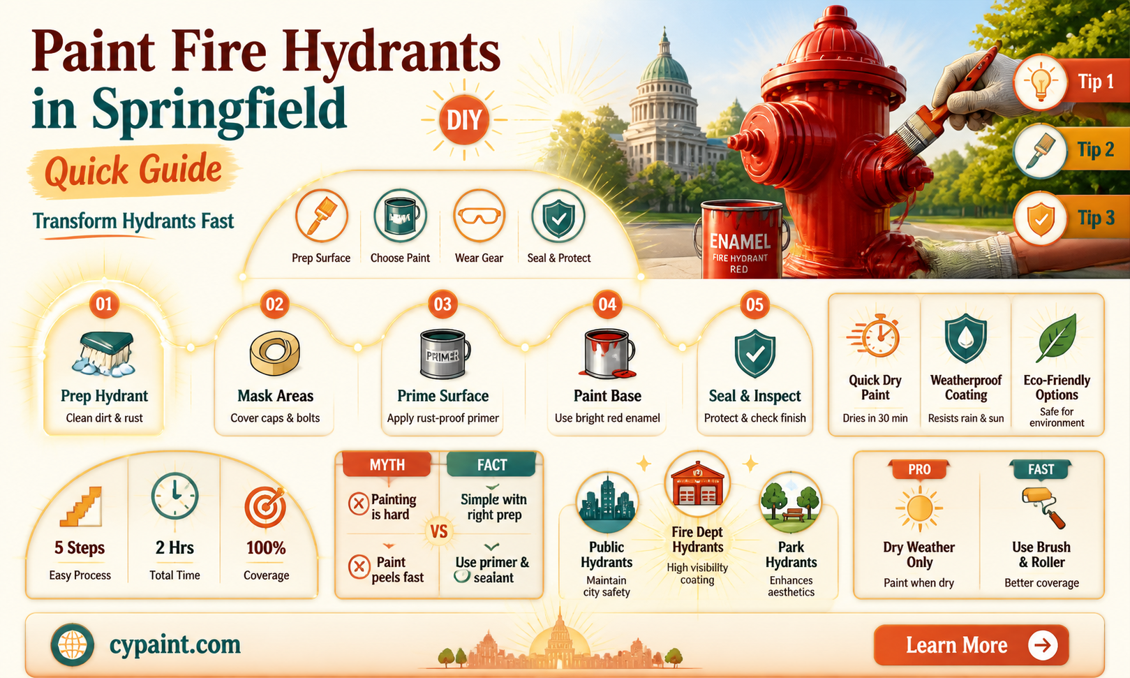 can i paint my fire hydrant in springfield massachusetts