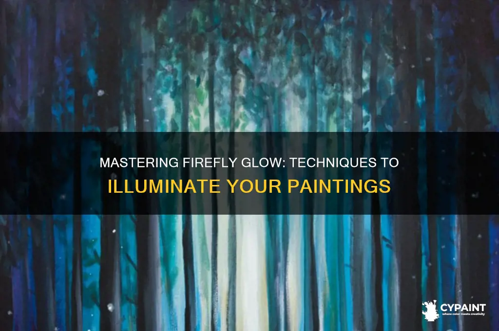 how to paint firefly glow on painting