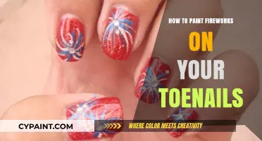 Sparkling Toenail Art: Master Painting Fireworks on Your Nails