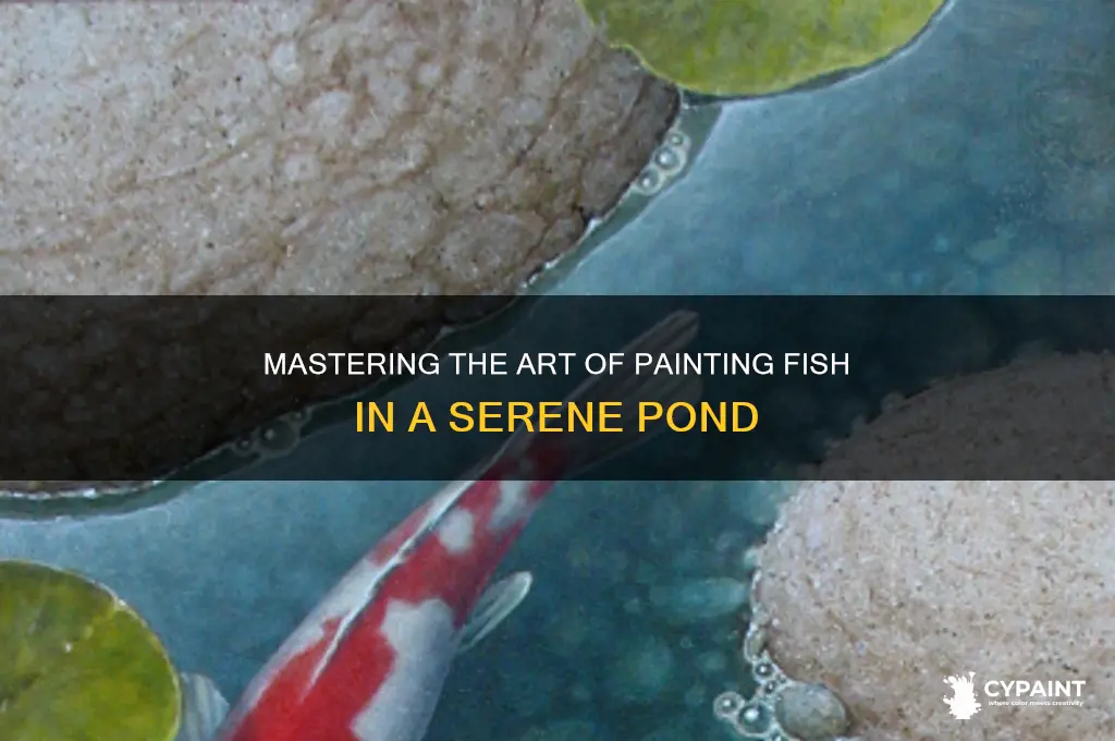 how to paint fish in a pond