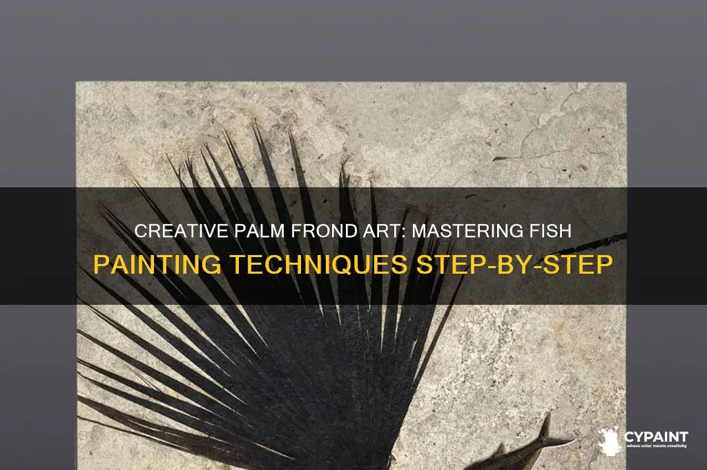 how to paint fish on palm fronds