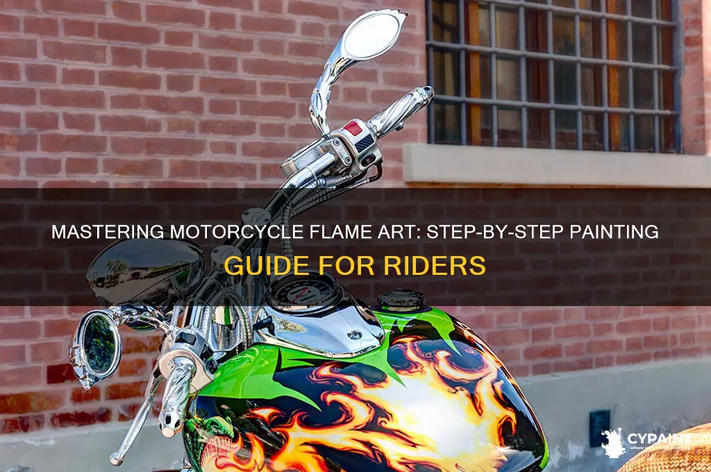 how to paint flames on motorcyc e